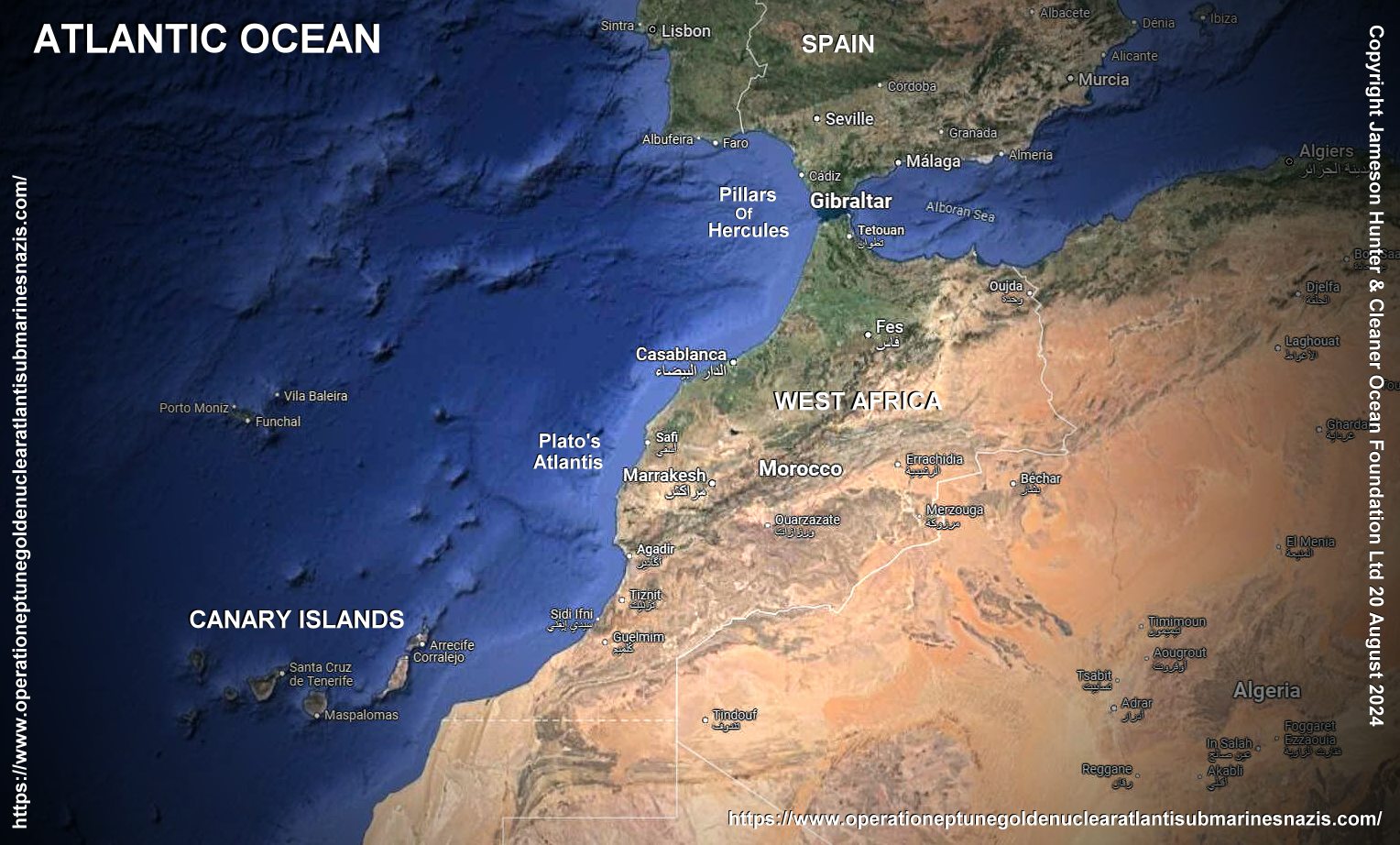 Atlantis, a likely mythical island nation mentioned in Plato’s dialogues “Timaeus” and “Critias,” has been an object of fascination among western philosophers and historians for nearly 2,400 years. Plato (c.424–328 B.C. Greece) describes it as a powerful and advanced kingdom that sank, in a night and a day, into the ocean around 9,600 B.C. The ancient Greeks were divided as to whether Plato’s story was to be taken as history or mere metaphor. Since the 19th century there has been renewed interest in linking Plato’s Atlantis to historical locations, most commonly the Greek island of Santorini, which was destroyed by a volcanic eruption around 1,600 B.C.